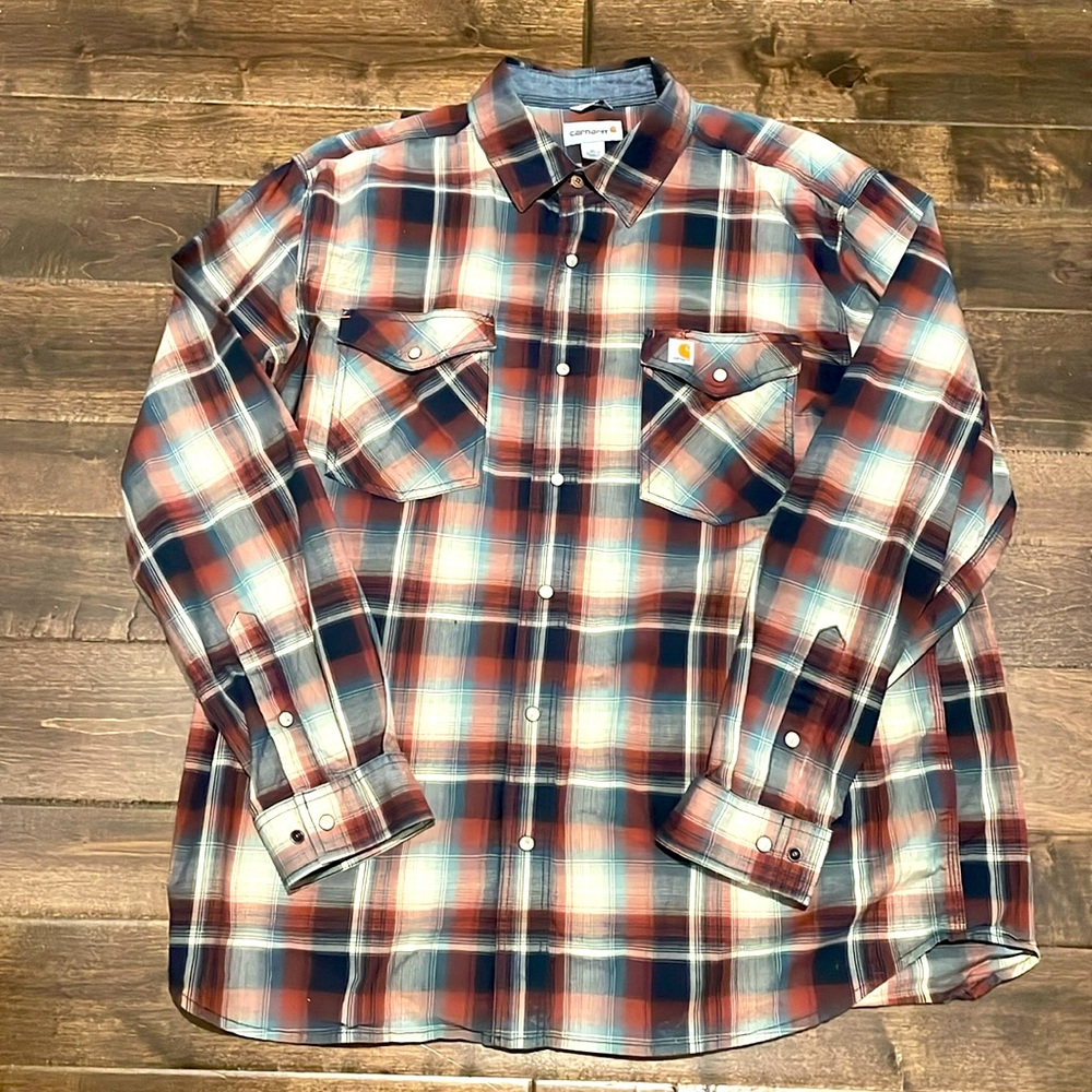 Men’s Carhartt NWOT Flex Relaxed Fit Snap Front